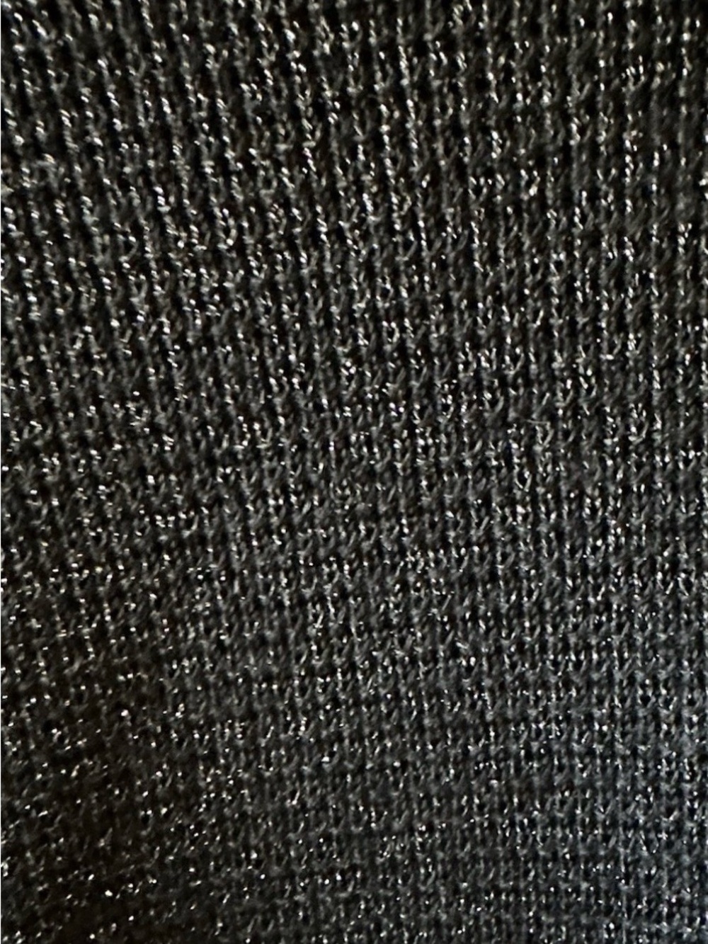 XL Eileen Fisher Black Crewneck Sweater with Subtle Metallic Sheen - Picture 4 of 4
